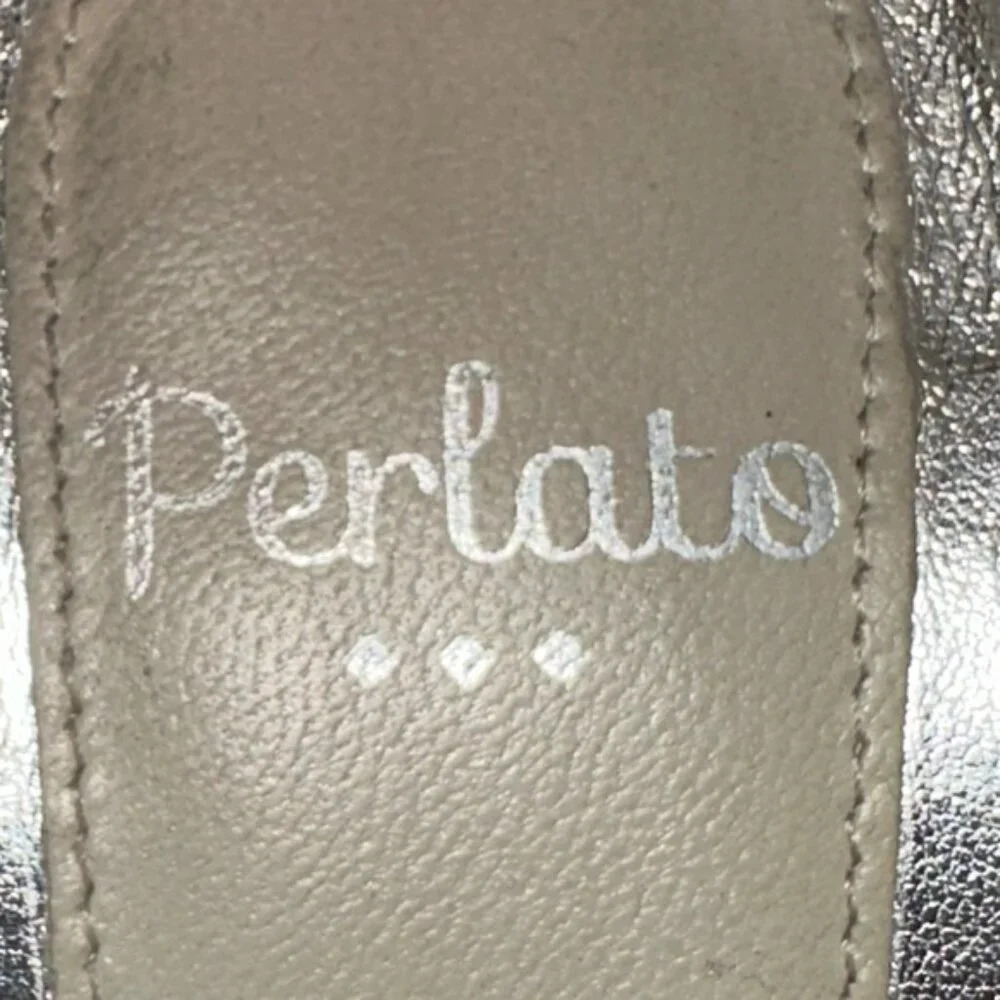 Perlato Black Snake Print Flats Made in Portugal Size 37 - Picture 7 of 8